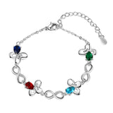 Butterfly Infinity CZ Bracelets