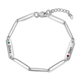 Stainless Steel Engraving Name Bracelet
