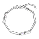 Stainless Steel Engraving Name Bracelet