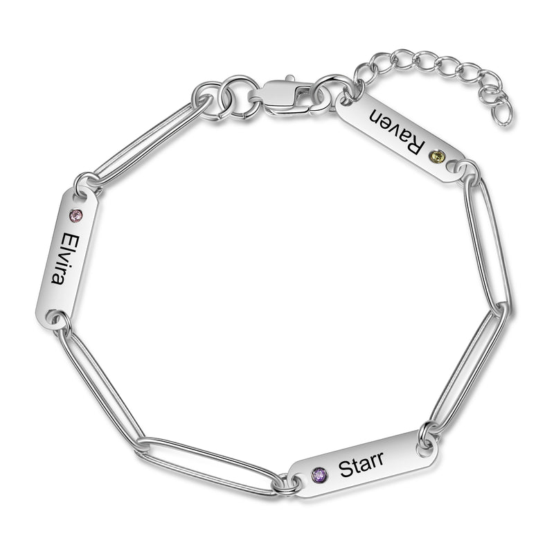 Stainless Steel Engraving Name Bracelet