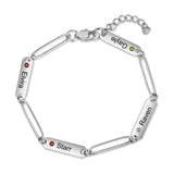 Stainless Steel Engraving Name Bracelet