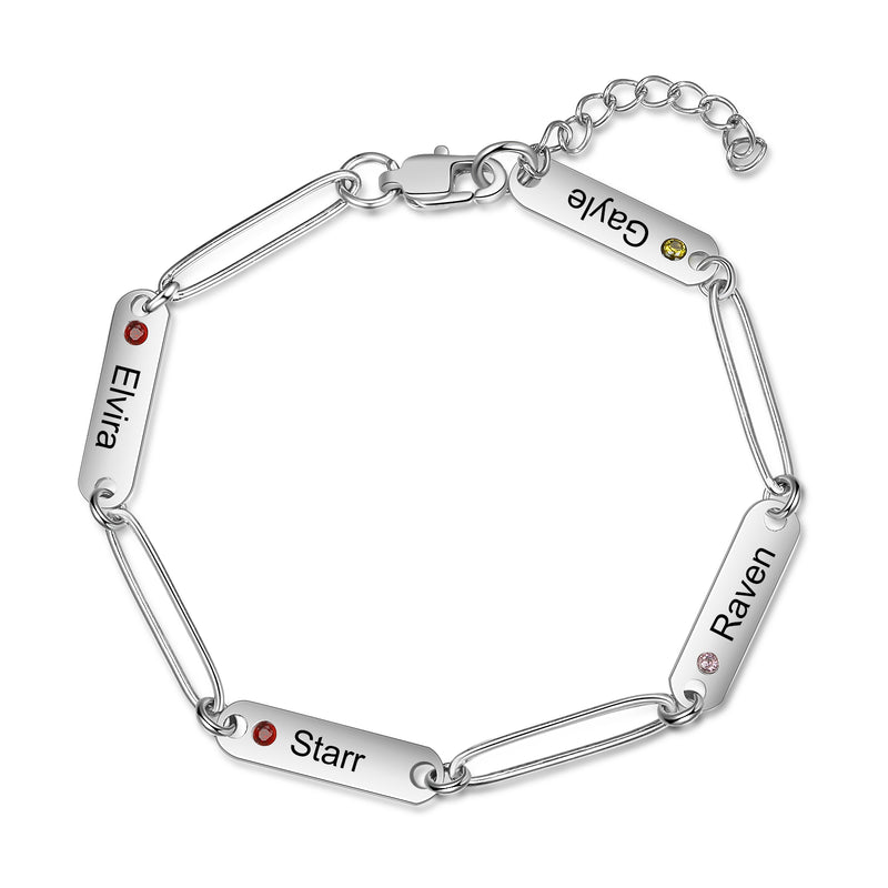 Stainless Steel Engraving Name Bracelet