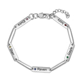 Stainless Steel Engraving Name Bracelet