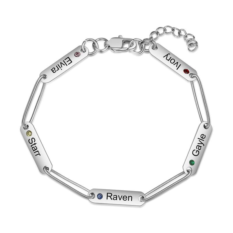 Stainless Steel Engraving Name Bracelet