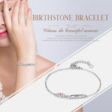 Rhoidum Plated Birthtsone Bracelet