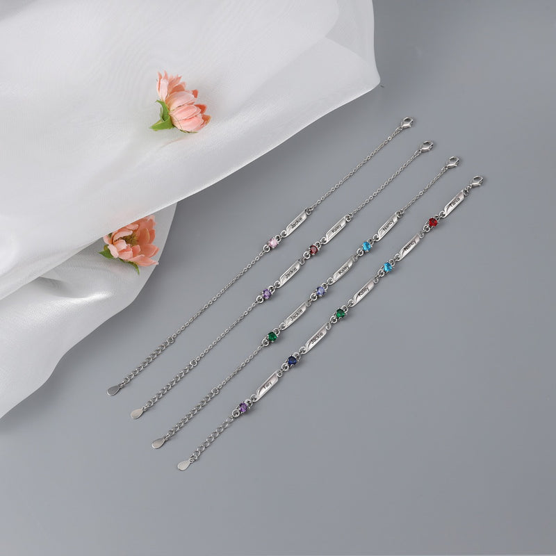 Rhoidum Plated Birthtsone Bracelet