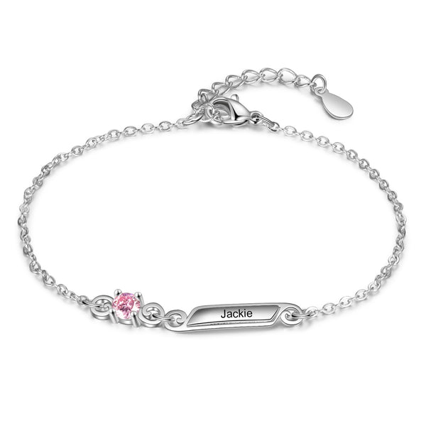 Rhoidum Plated Birthtsone Bracelet