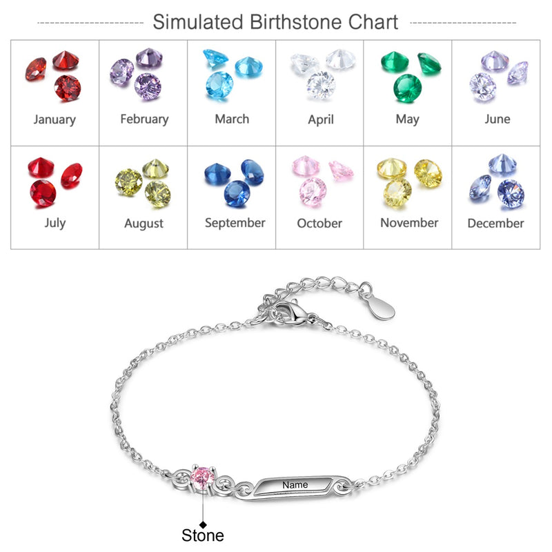 Rhoidum Plated Birthtsone Bracelet