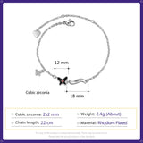 Birthstone Butterfly Bracelet