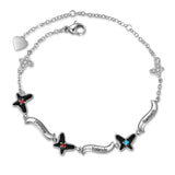 Birthstone Butterfly Bracelet