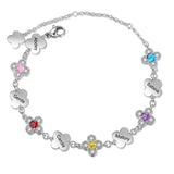 Birthstone Flower Bracelet