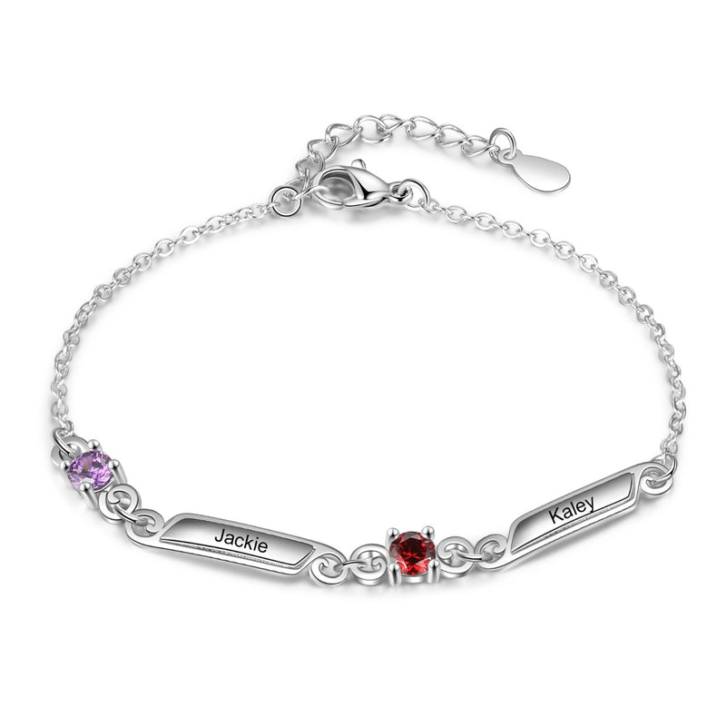 Rhoidum Plated Birthtsone Bracelet