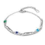 Rhoidum Plated Birthtsone Bracelet