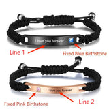 Personalized Titanium Steel Couple Bracelet