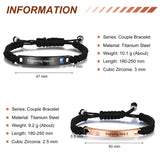 Personalized Titanium Steel Couple Bracelet