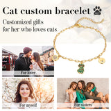 Gold Cat Bracelet
