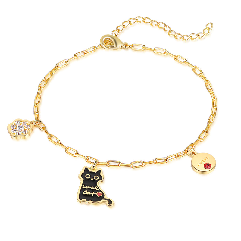 Gold Cat Bracelet