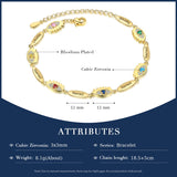 Personalized Evil Eye Bracelet