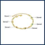 Personalized Evil Eye Bracelet