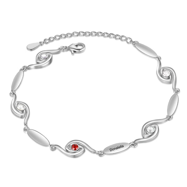 Personalized Evil Eye Bracelet