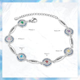 Personalized Evil Eye Bracelet