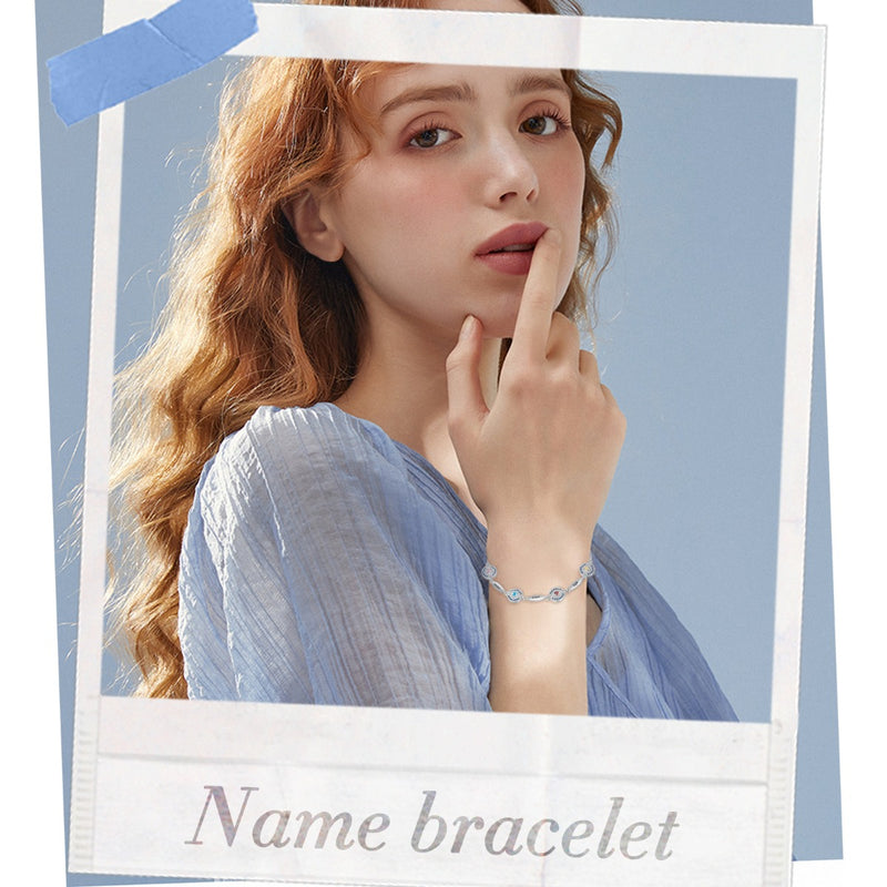 Personalized Evil Eye Bracelet