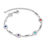 Personalized Evil Eye Bracelet