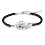 Personalized Heart Shape Couple Bracelet