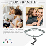 Personalized Stainless Steel Dolphin Bracelet