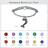Personalized Stainless Steel Dolphin Bracelet