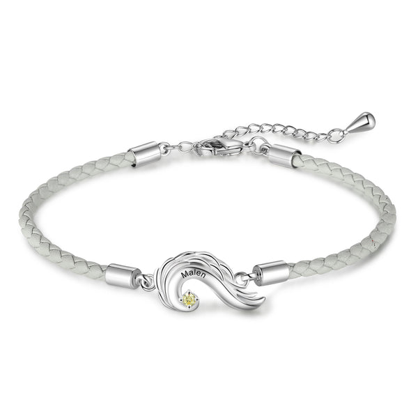 Personalized Hippocampus Couple Bracelet