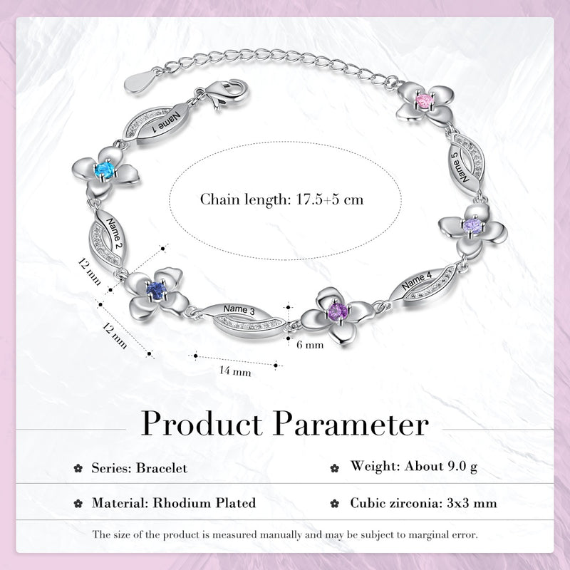 Custom Flower Bracelet