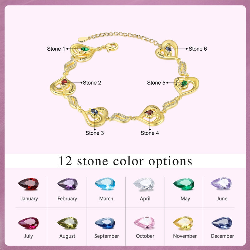Custom Heart Bracelet
