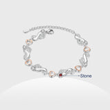 Rhodium Plated Feet Bracelet