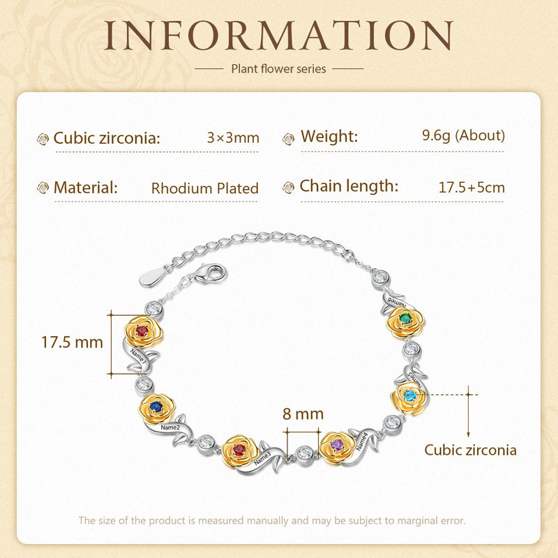 Custom Flower Bracelet