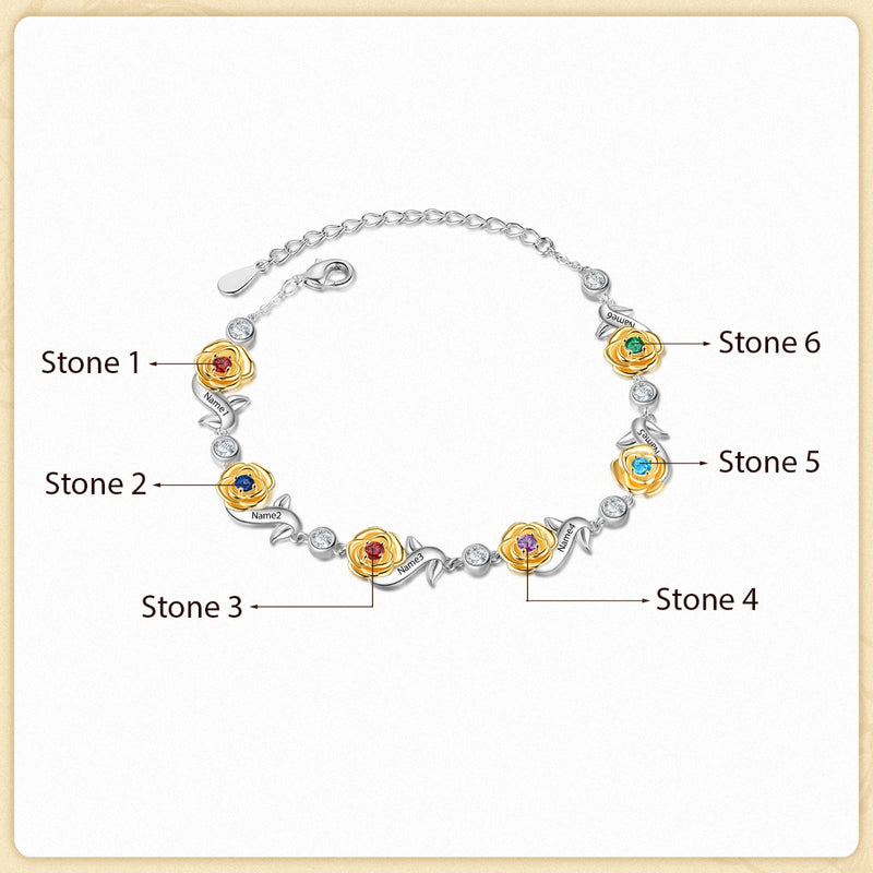 Custom Flower Bracelet
