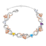 Custom Infinity Flower Bracelet