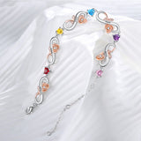 Custom Infinity Flower Bracelet