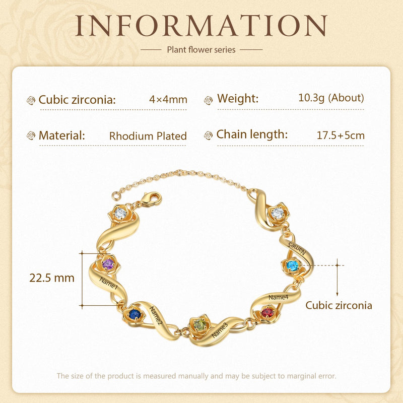 Custom Flower Bracelet