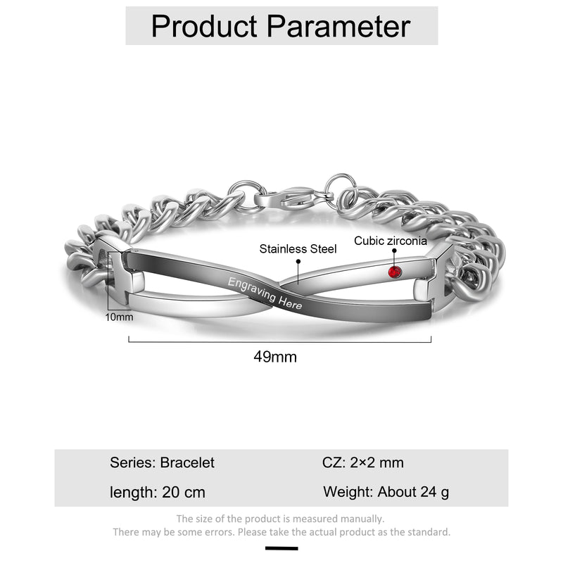 Stainless Steel Couple Bracelet