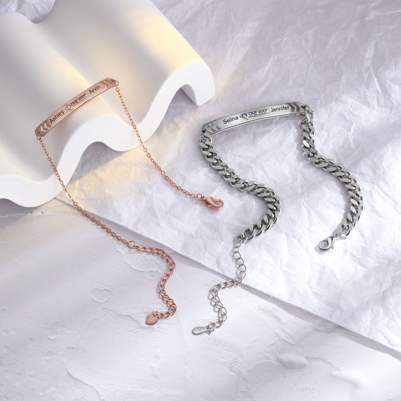 Personalized Couple Bracelet