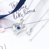 925 Sterling Silver One Birthstone Necklace