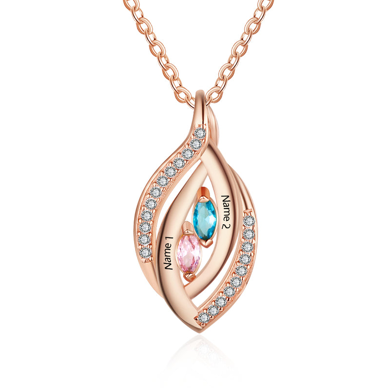925 Sterling Silver Cubic Zirconia Birthstones Eye Pendant Necklace