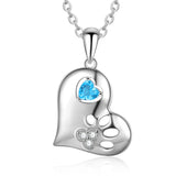 925 Sterling Silver One Birthstone Necklace