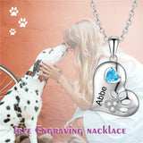925 Sterling Silver One Birthstone Necklace