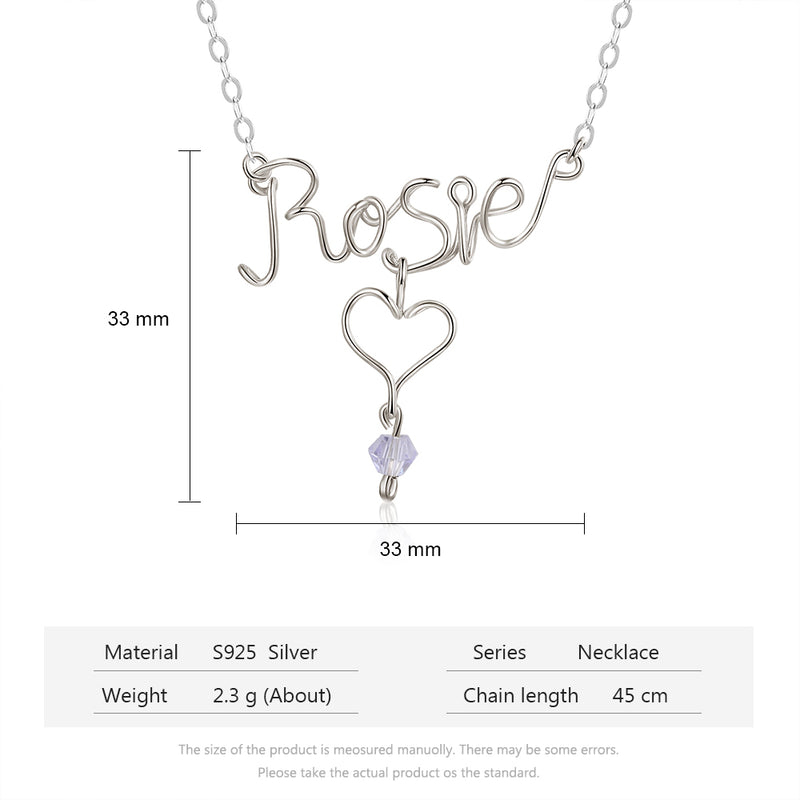 925 Sterling silver Custom Name Necklace