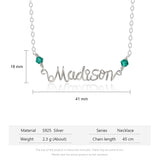 925 Sterling silver Custom Name necklace