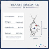 Sterling Silver LOVE Heart Necklace
