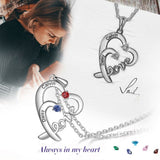 Sterling Silver LOVE Heart Necklace